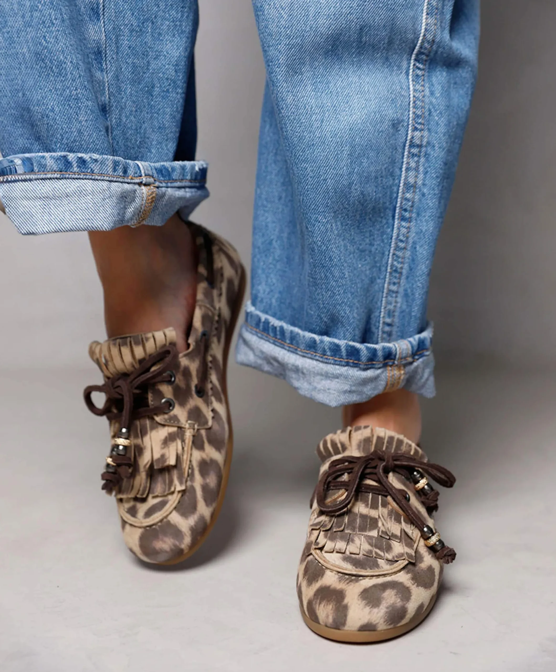 Dames mocassins June Loua bruin