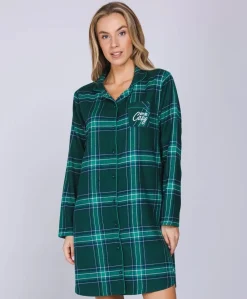 Dames nachthemd groen