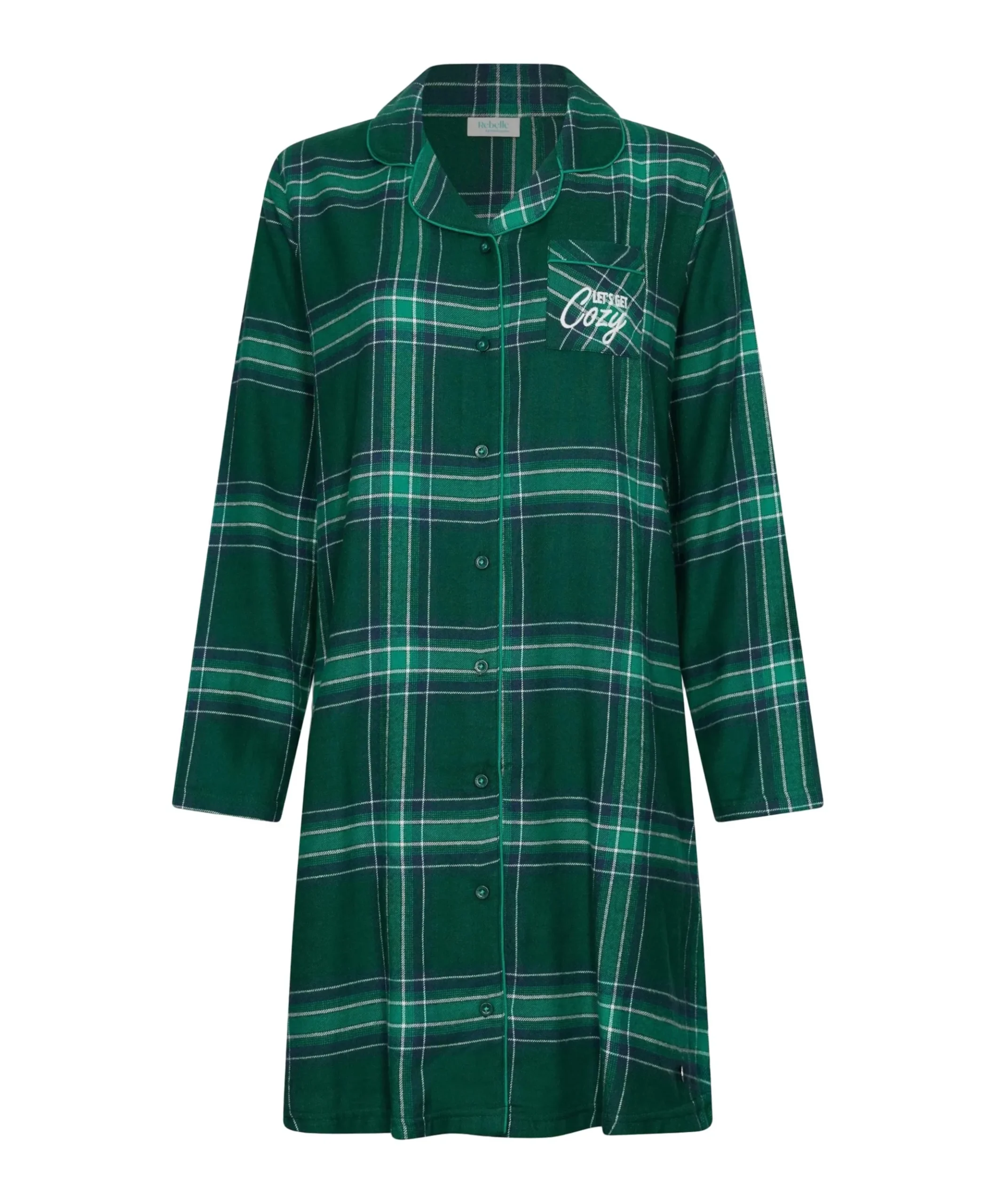 Dames nachthemd groen