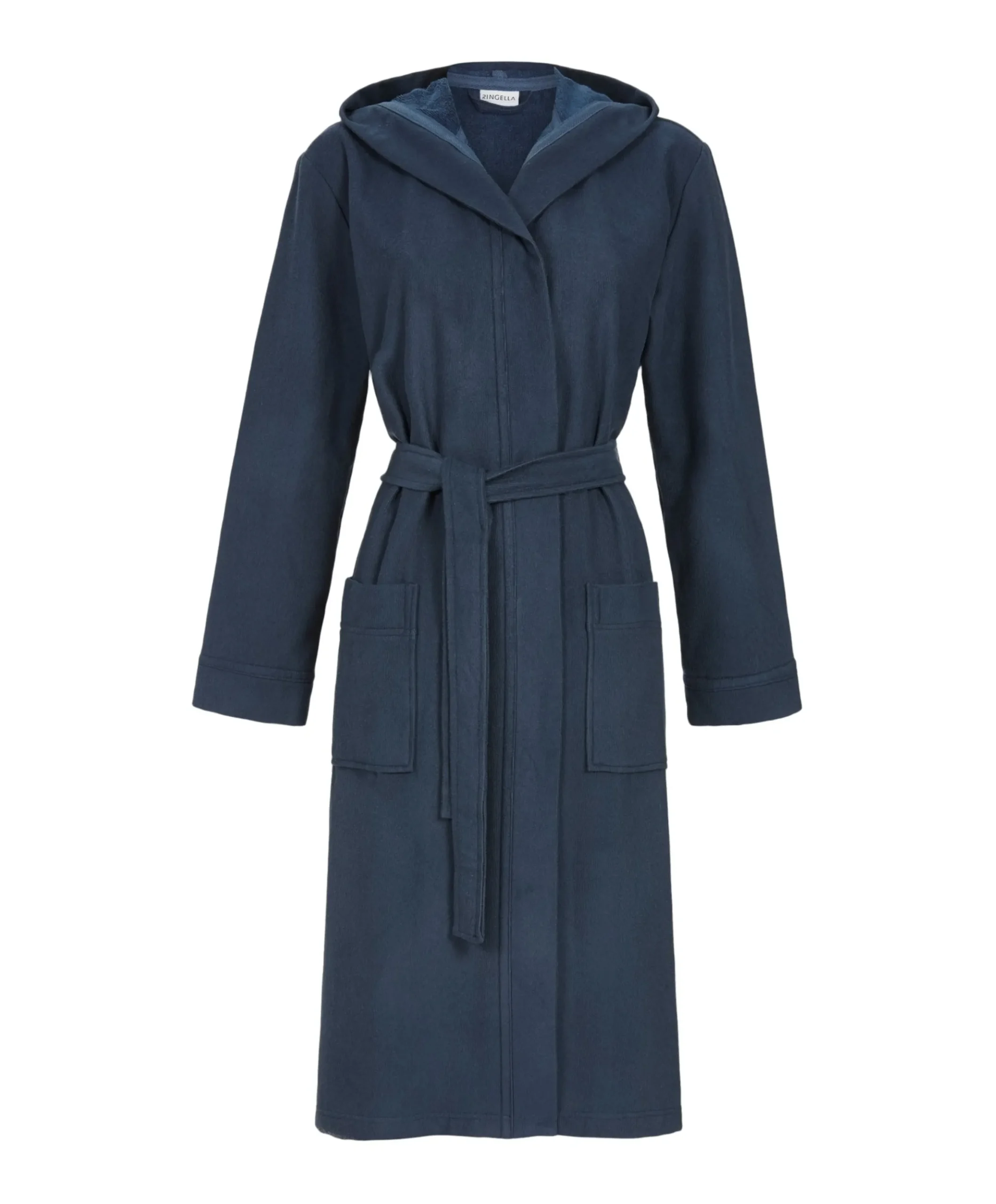 Dames ochtendjas blauw