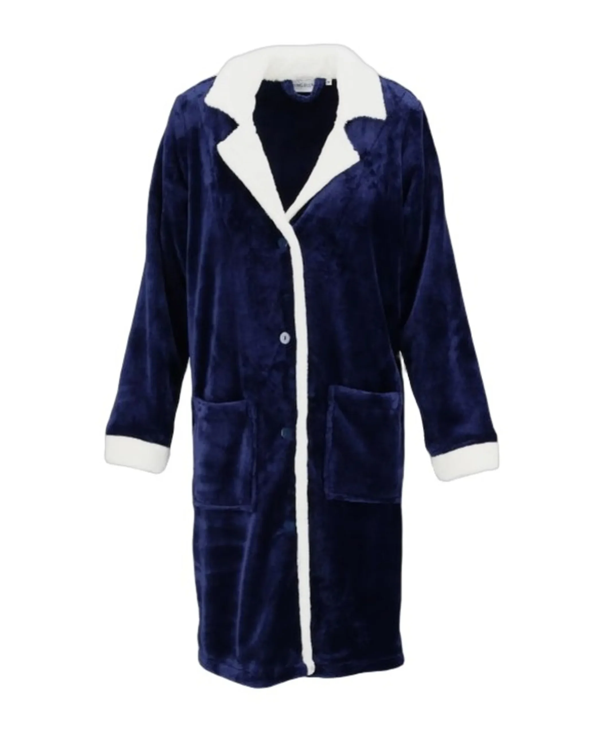 Dames ochtendjas blauw