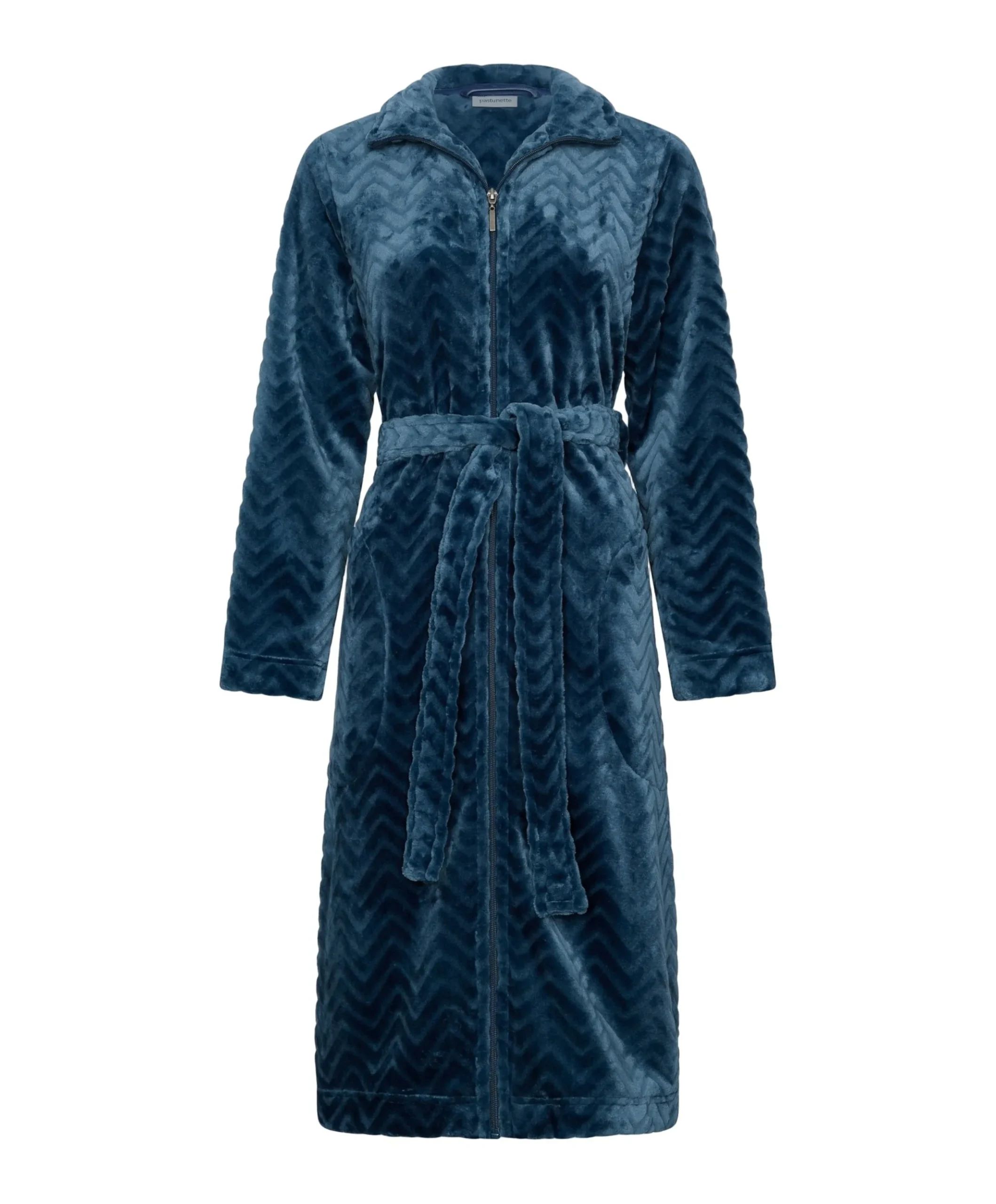 Dames ochtendjas blauw