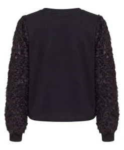Dames plussize sweater zwart