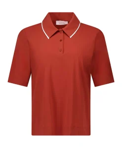Dames polo brique