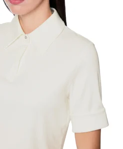 Dames polo ecru