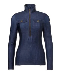 Dames pully blauw