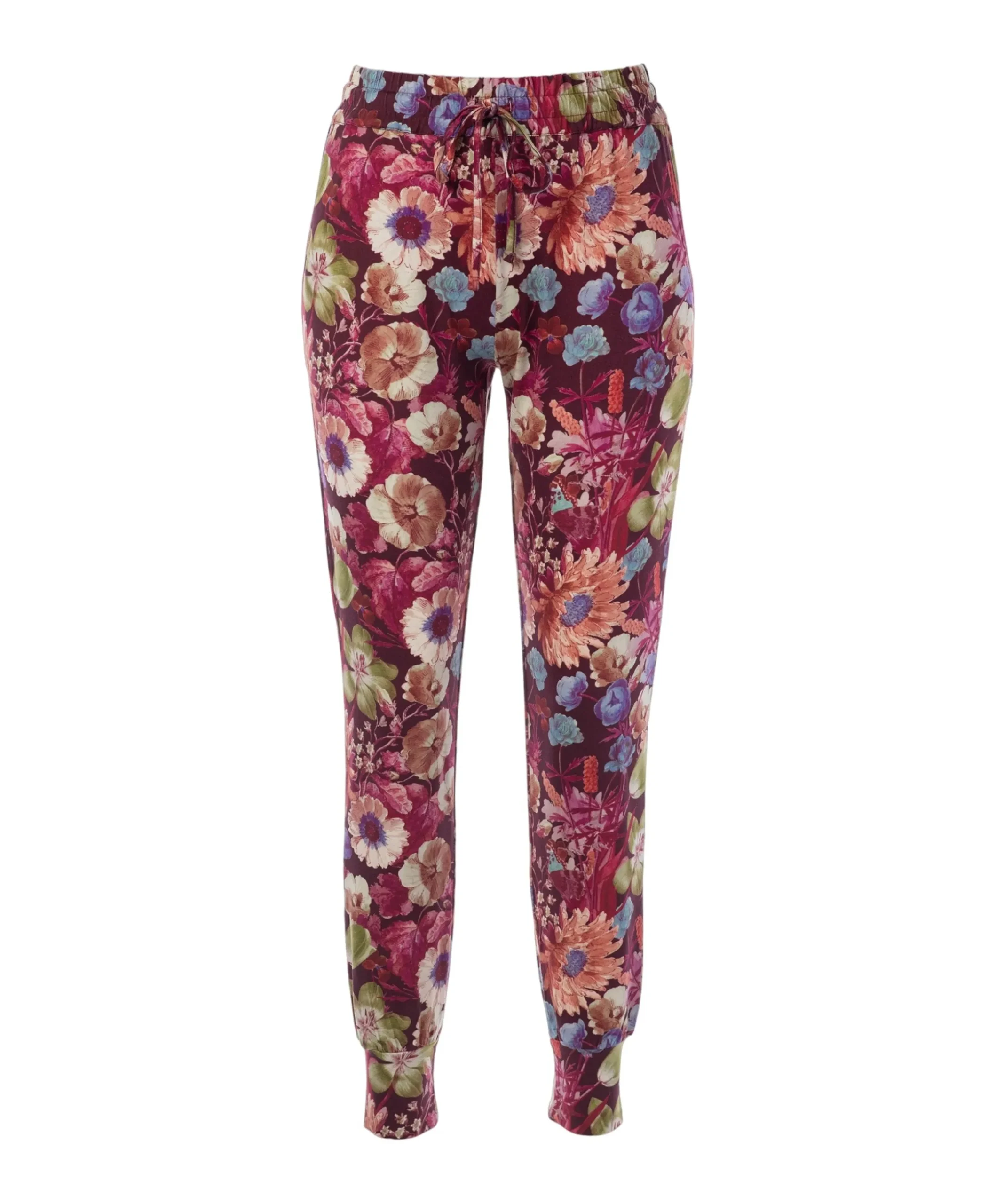 Dames pyjamabroek bordeaux