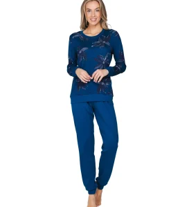 Dames pyjamaset blauw