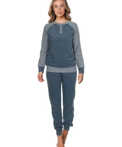 Dames pyjamaset blauw