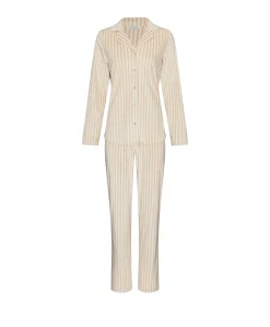 Dames pyjamaset ecru