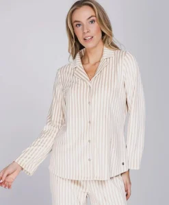 Dames pyjamaset ecru