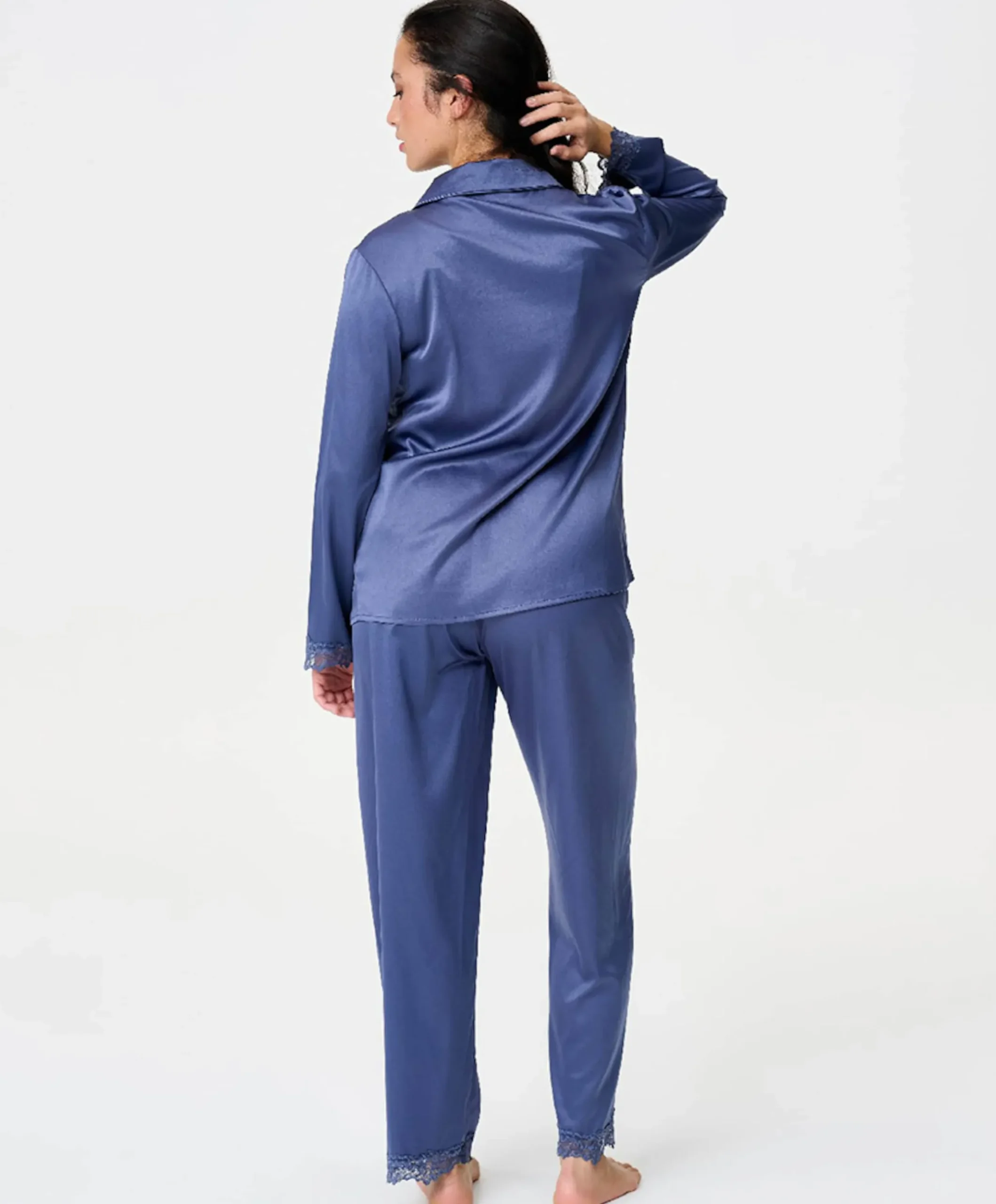 Dames pyjamaset grijs
