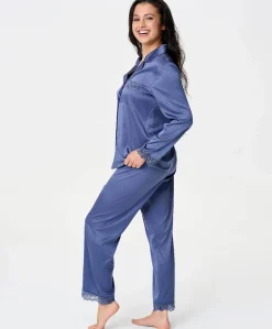 Dames pyjamaset grijs