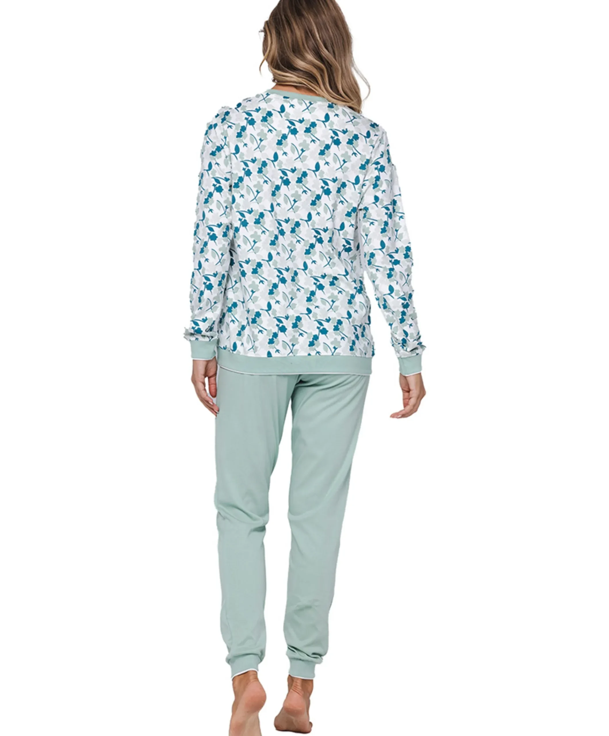 Dames pyjamaset groen