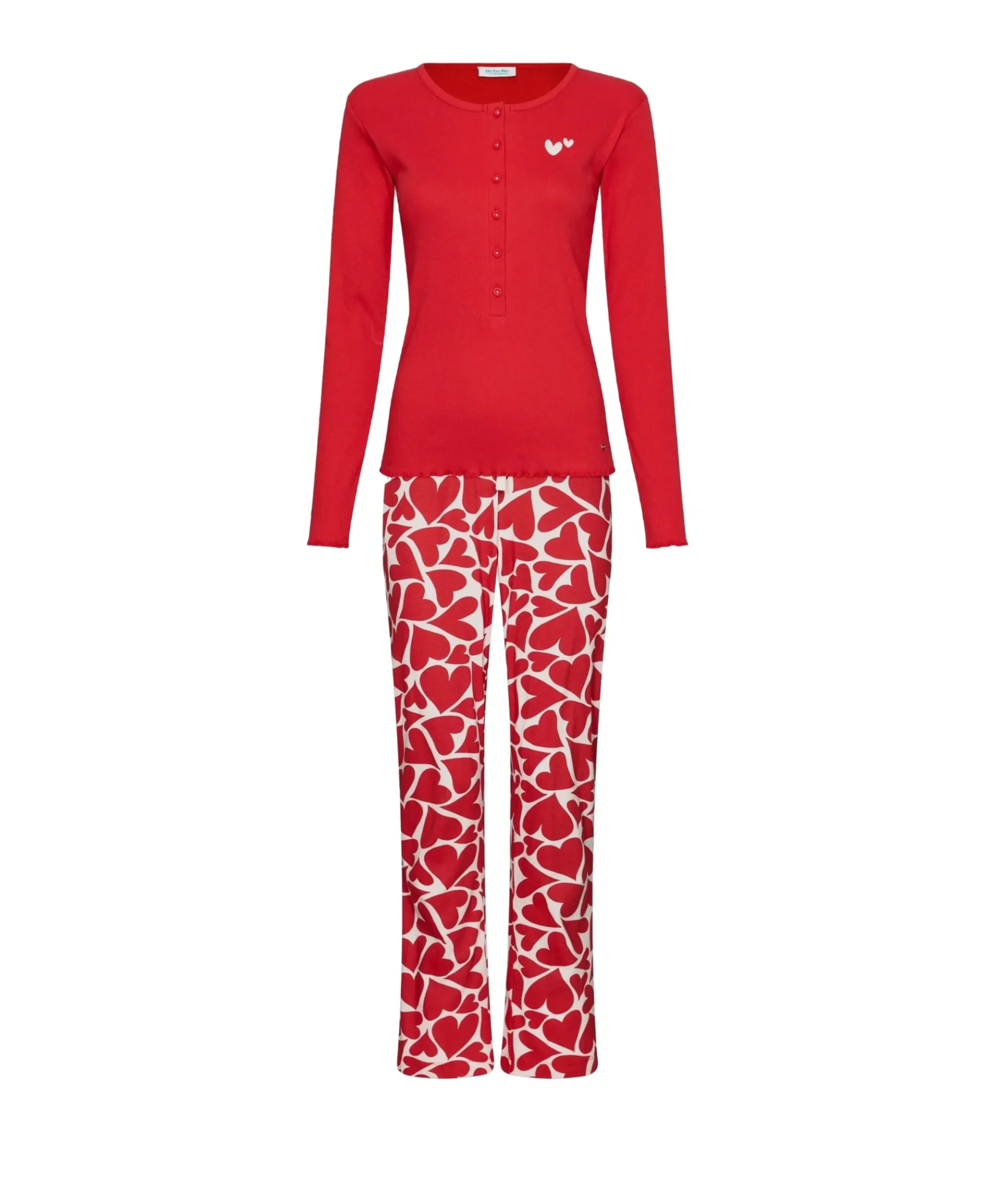Dames pyjamaset rood