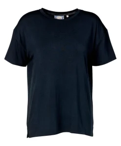 Dames pyjamatop blauw