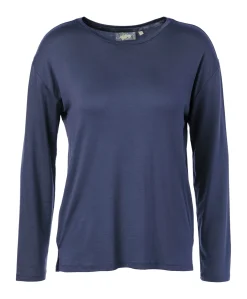Dames pyjamatop blauw