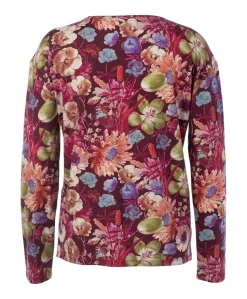 Dames pyjamatop bordeaux