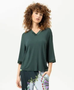 Dames pyjamatop groen