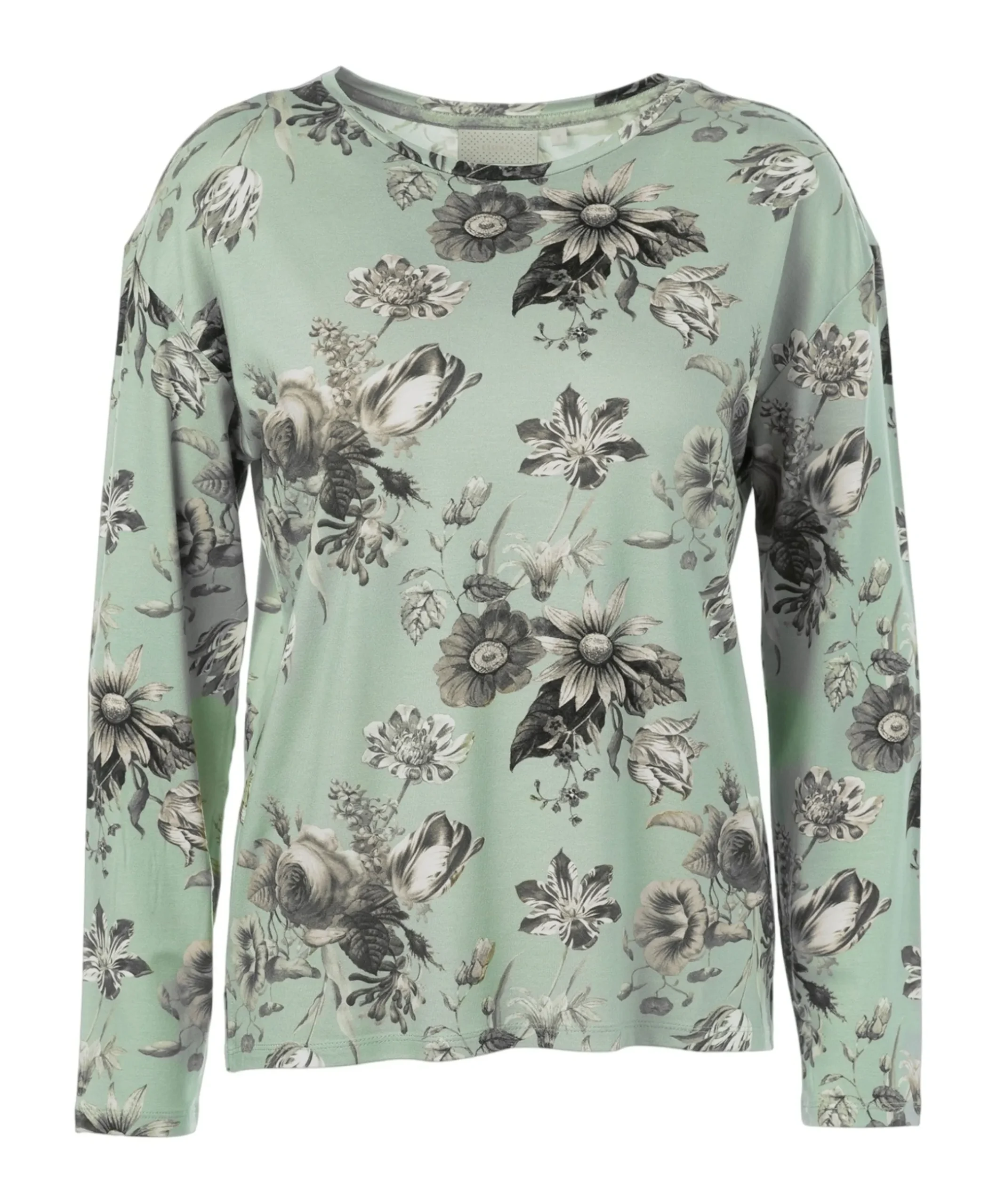 Dames pyjamatop groen