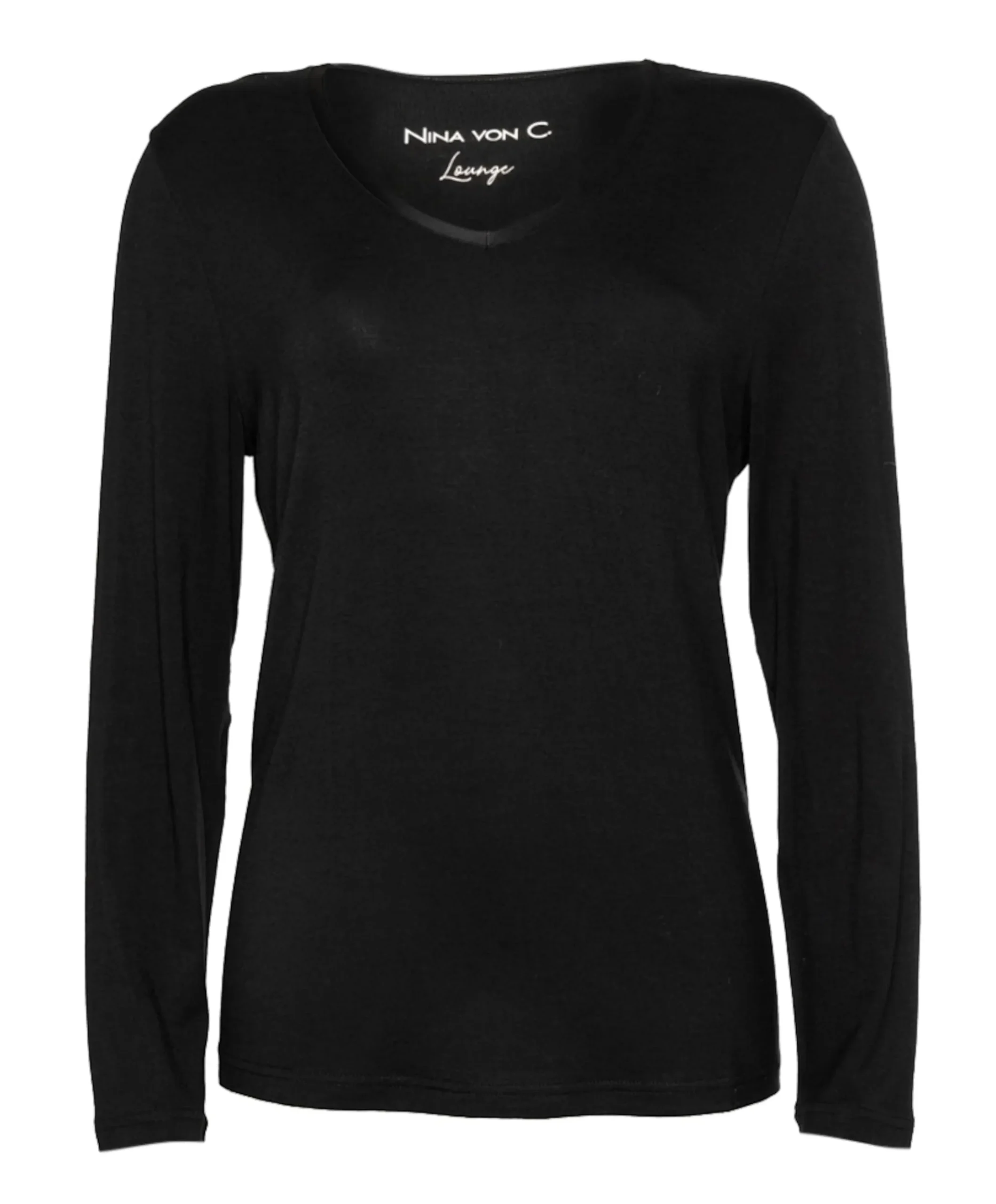 Dames pyjamatop zwart