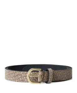 Dames riem beige