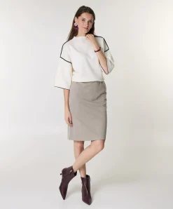 Dames rok beige