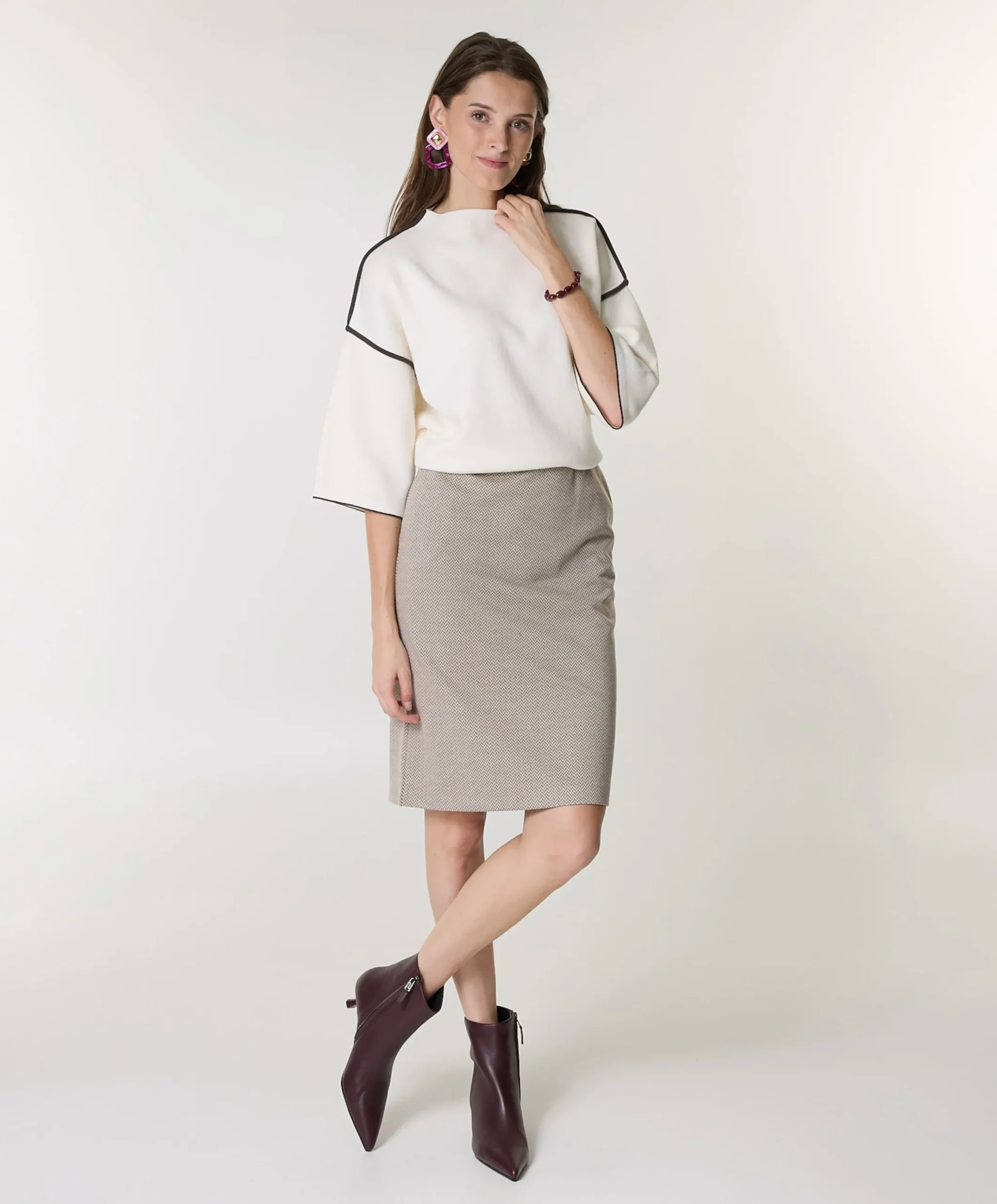 Dames rok beige