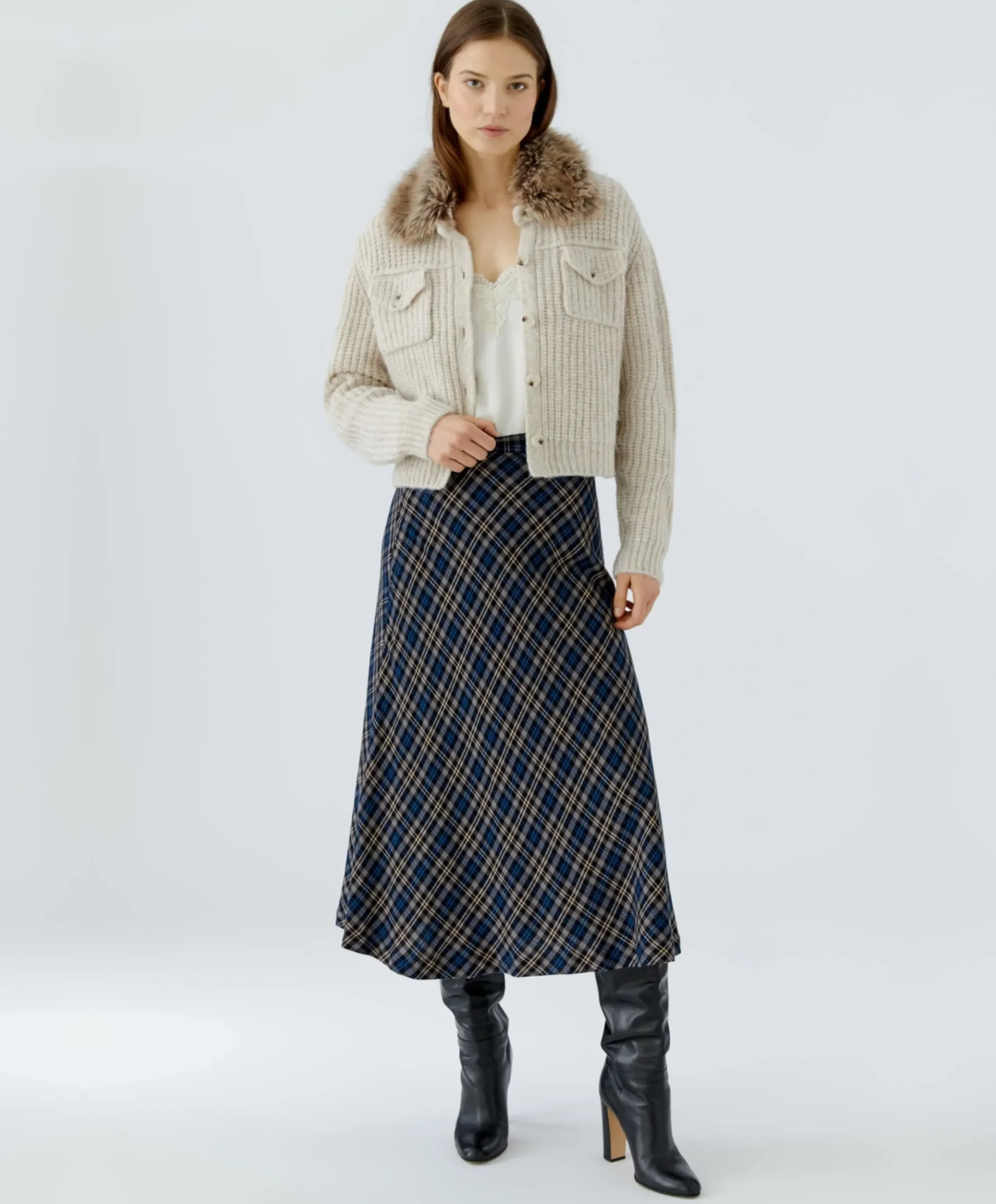 Dames rok blauw