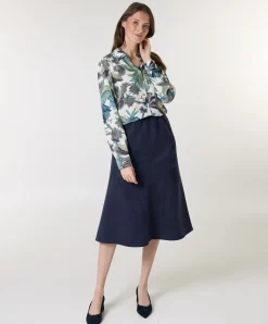 Dames rok blauw