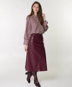 Dames rok bordeaux