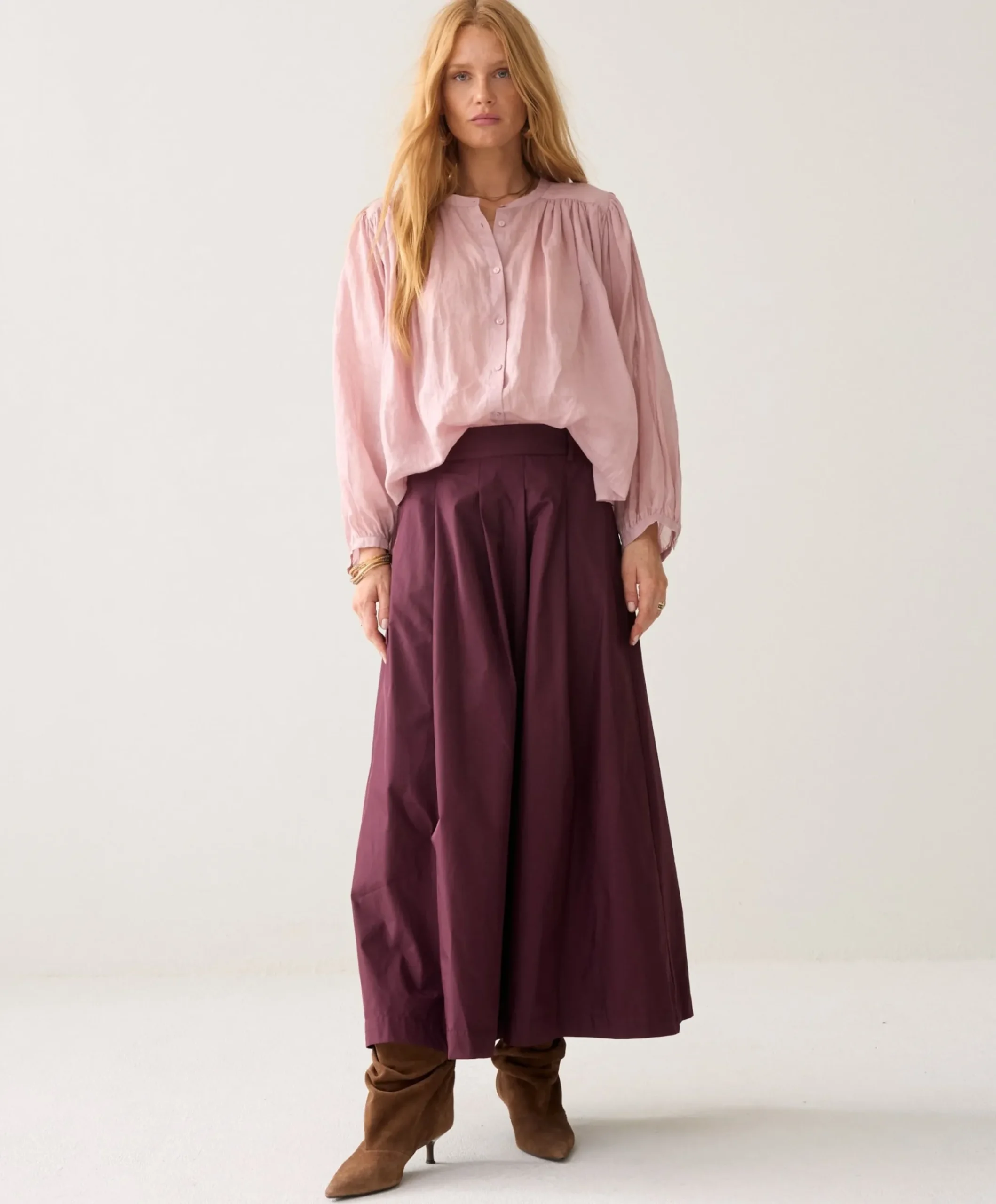 Dames rok bordeaux