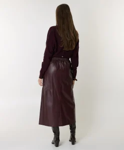 Dames rok bordeaux