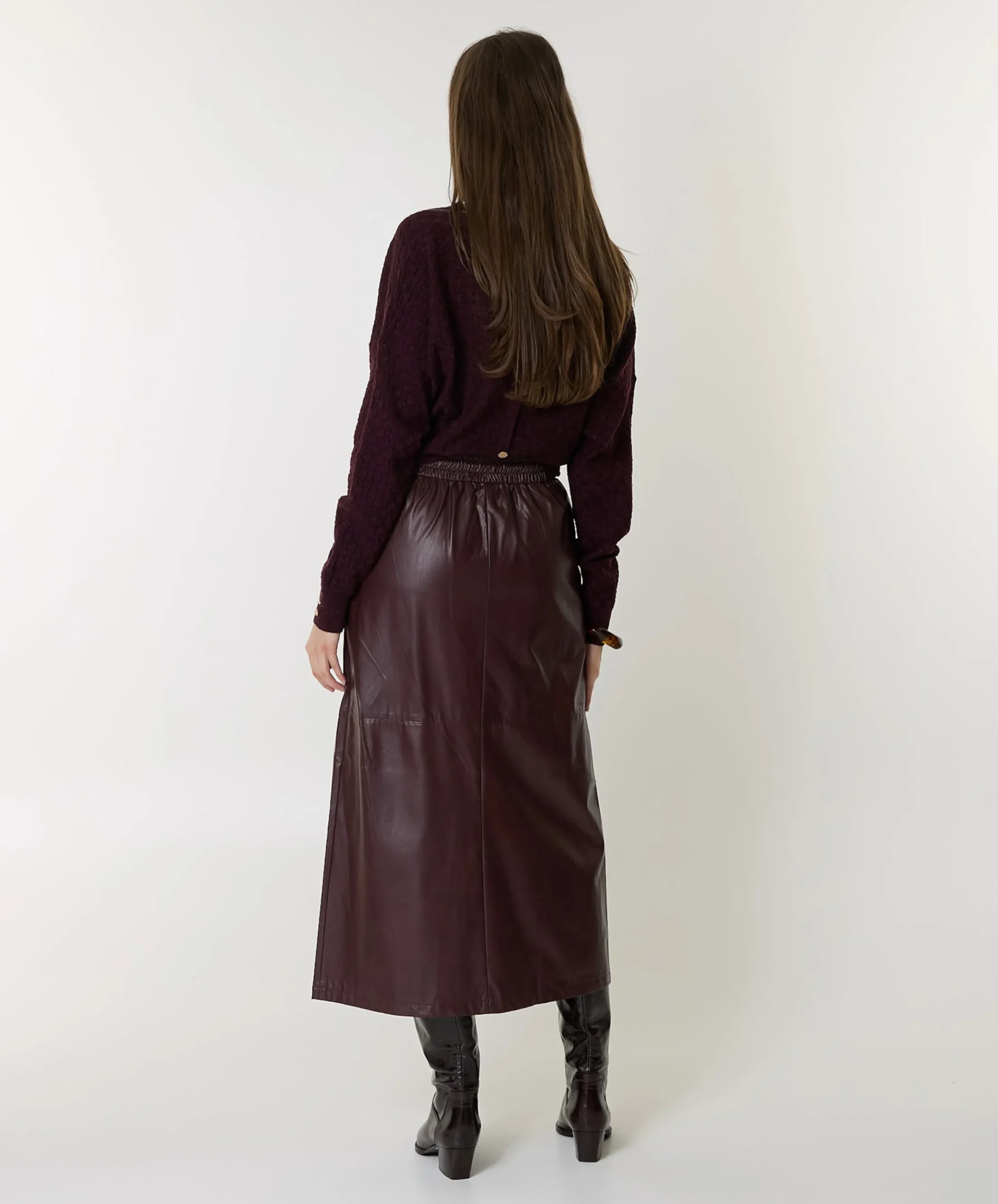 Dames rok bordeaux