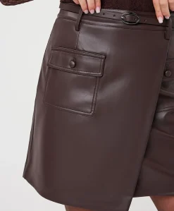 Dames rok bruin