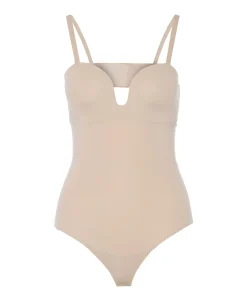 Dames shapewear body beige