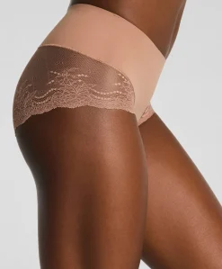 Dames shapewear slip bruin