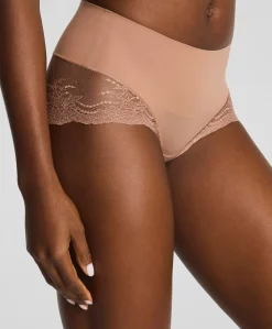Dames shapewear slip bruin