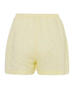Dames shorts geel