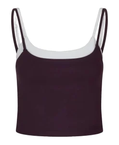 Dames singlet bordeaux