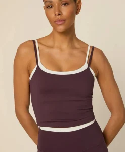 Dames singlet bordeaux