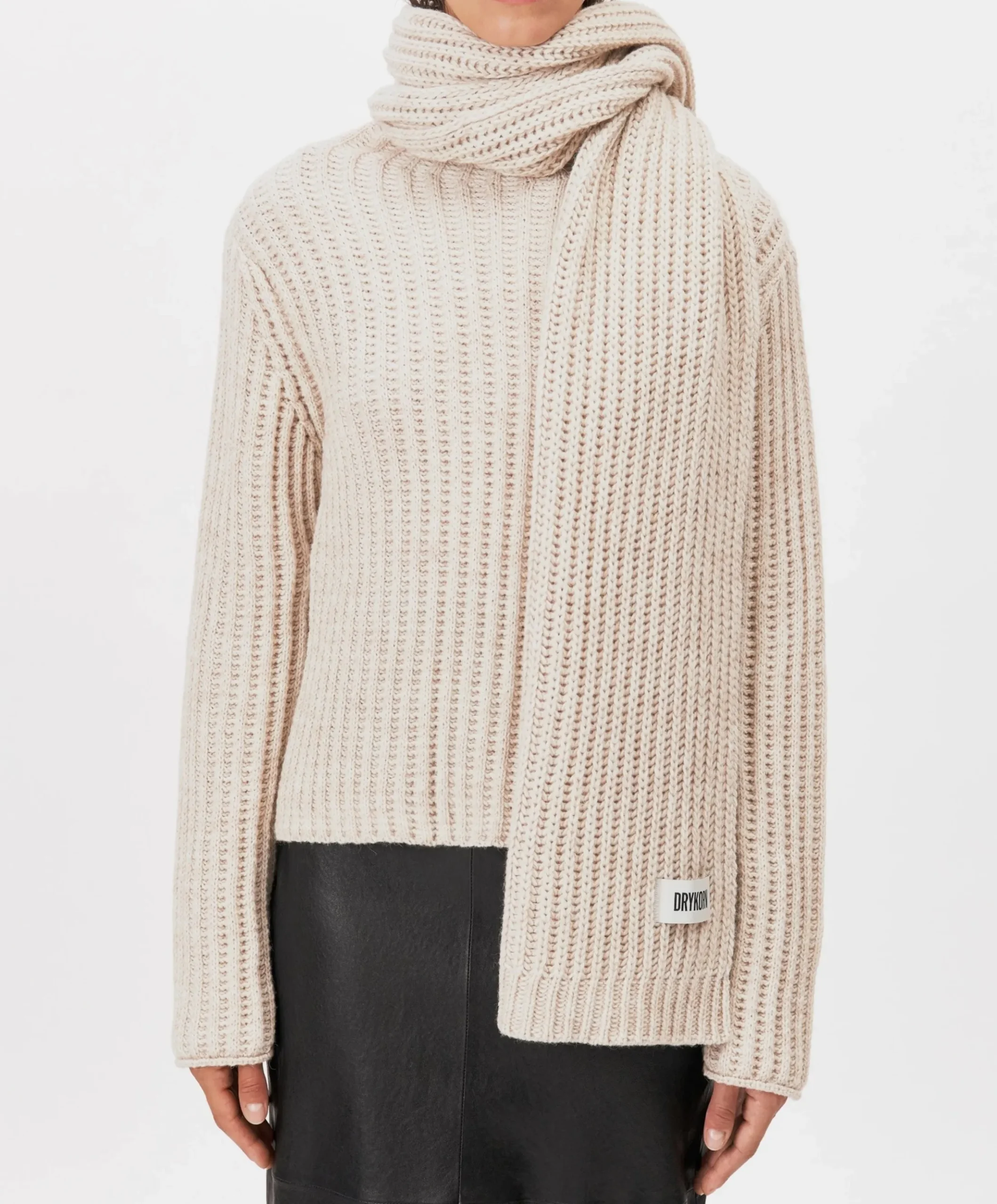 Dames sjaal beige