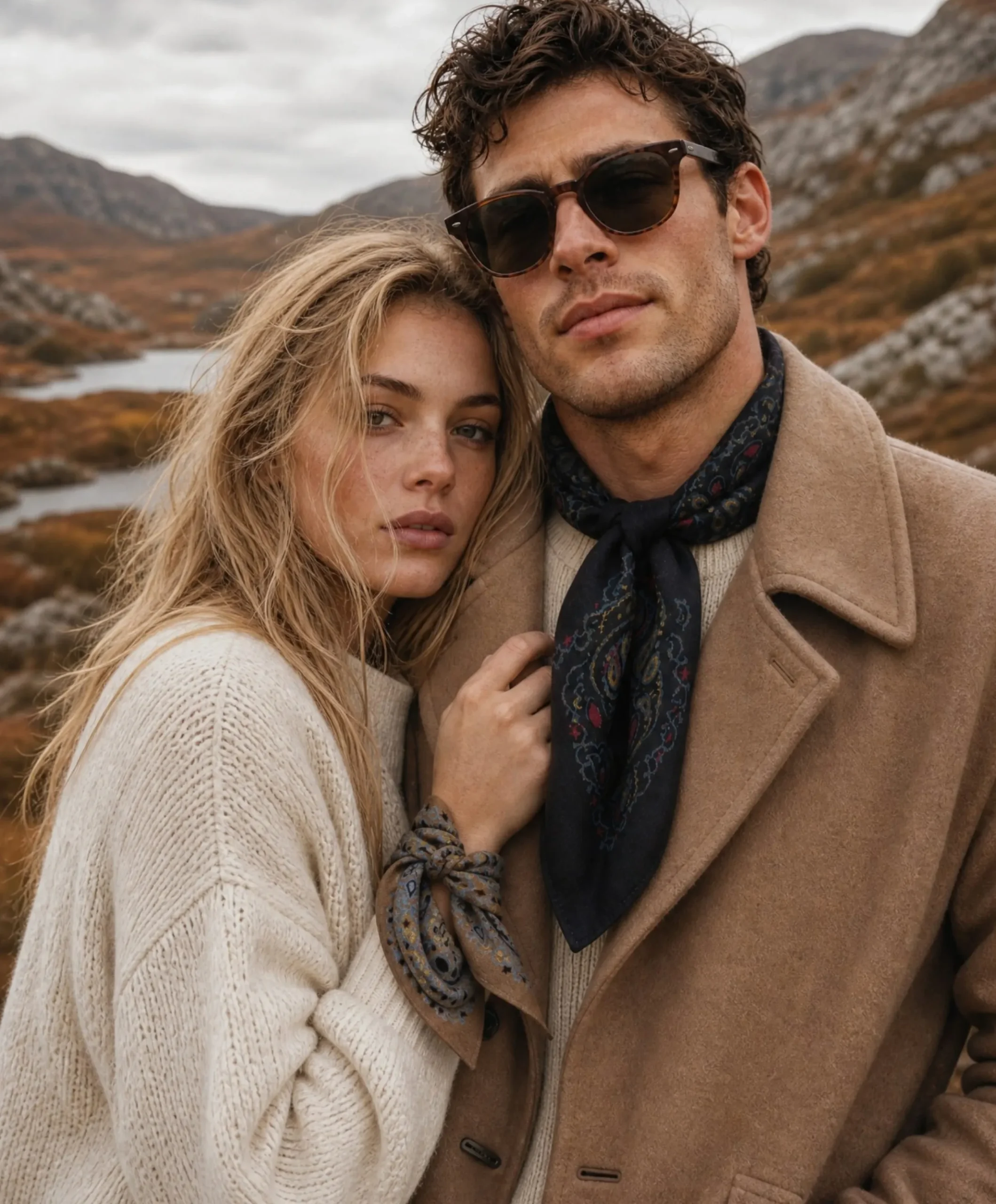 Dames sjaal beige