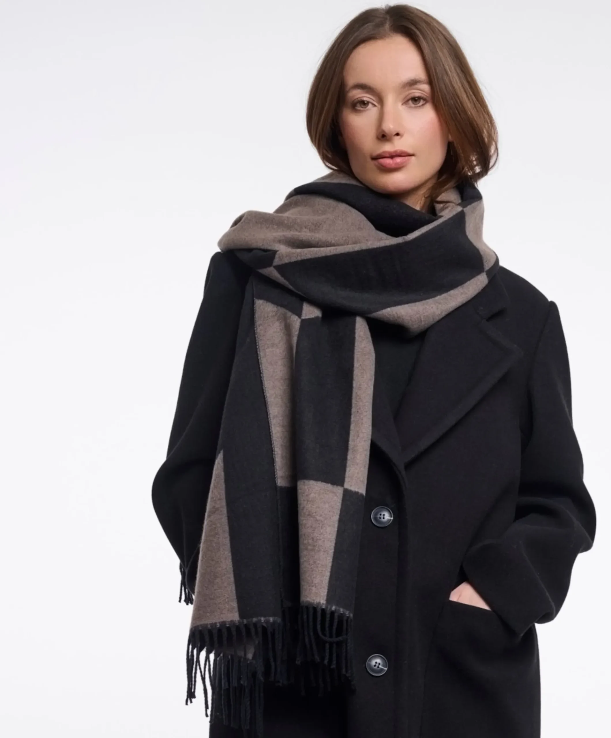 Dames sjaal beige