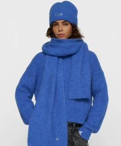 Dames sjaal blauw