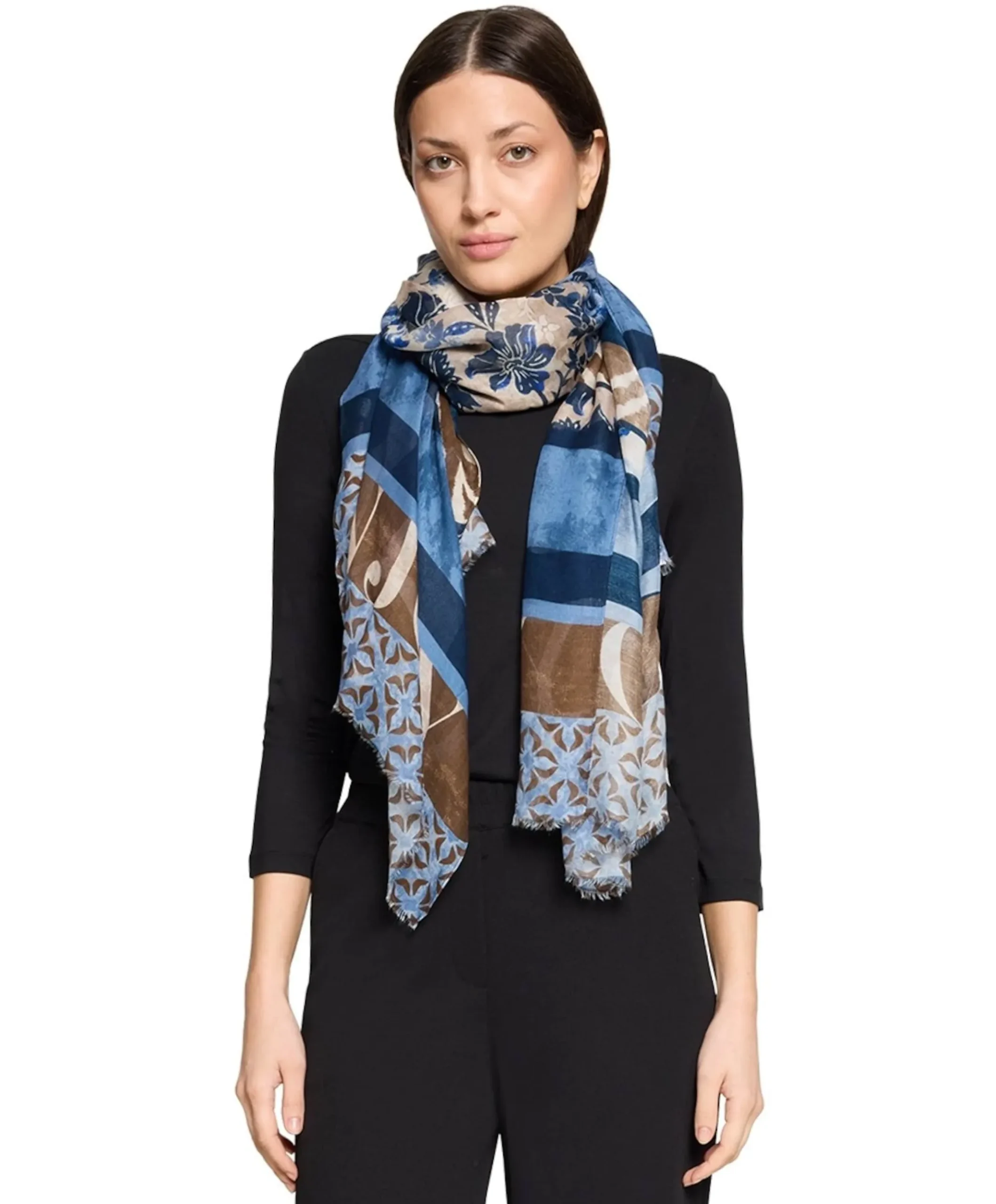 Dames sjaal blauw