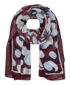 Dames sjaal bordeaux