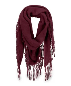 Dames sjaal bordeaux