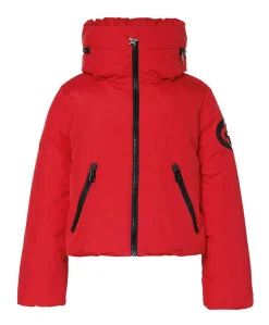Dames ski-jas rood