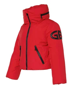 Dames ski-jas rood